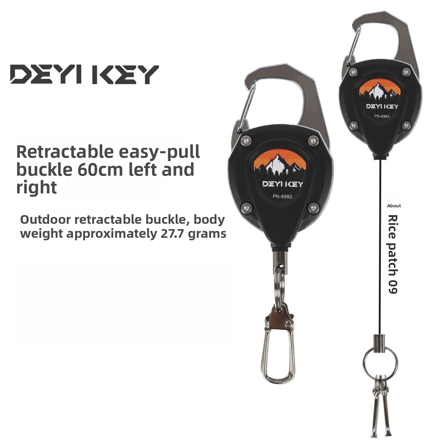 Fly Reel - Gantungan Kunci Retractable Heavy Duty Anti-Hilang