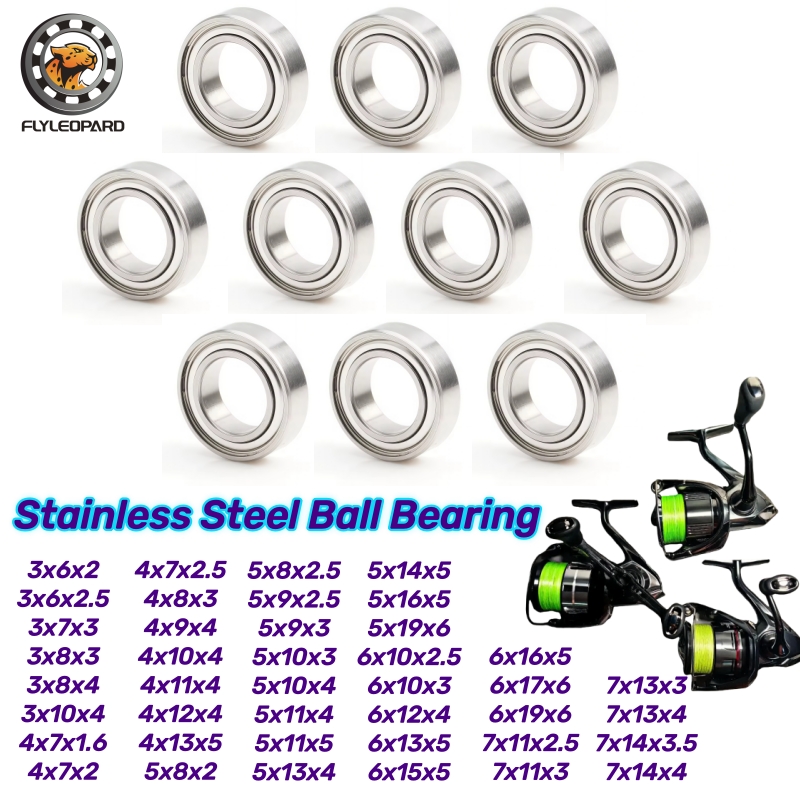Fly Reel - 10 Buah SMR85ZZ 5X8X2.5Mm ABEC-9 Bantalan