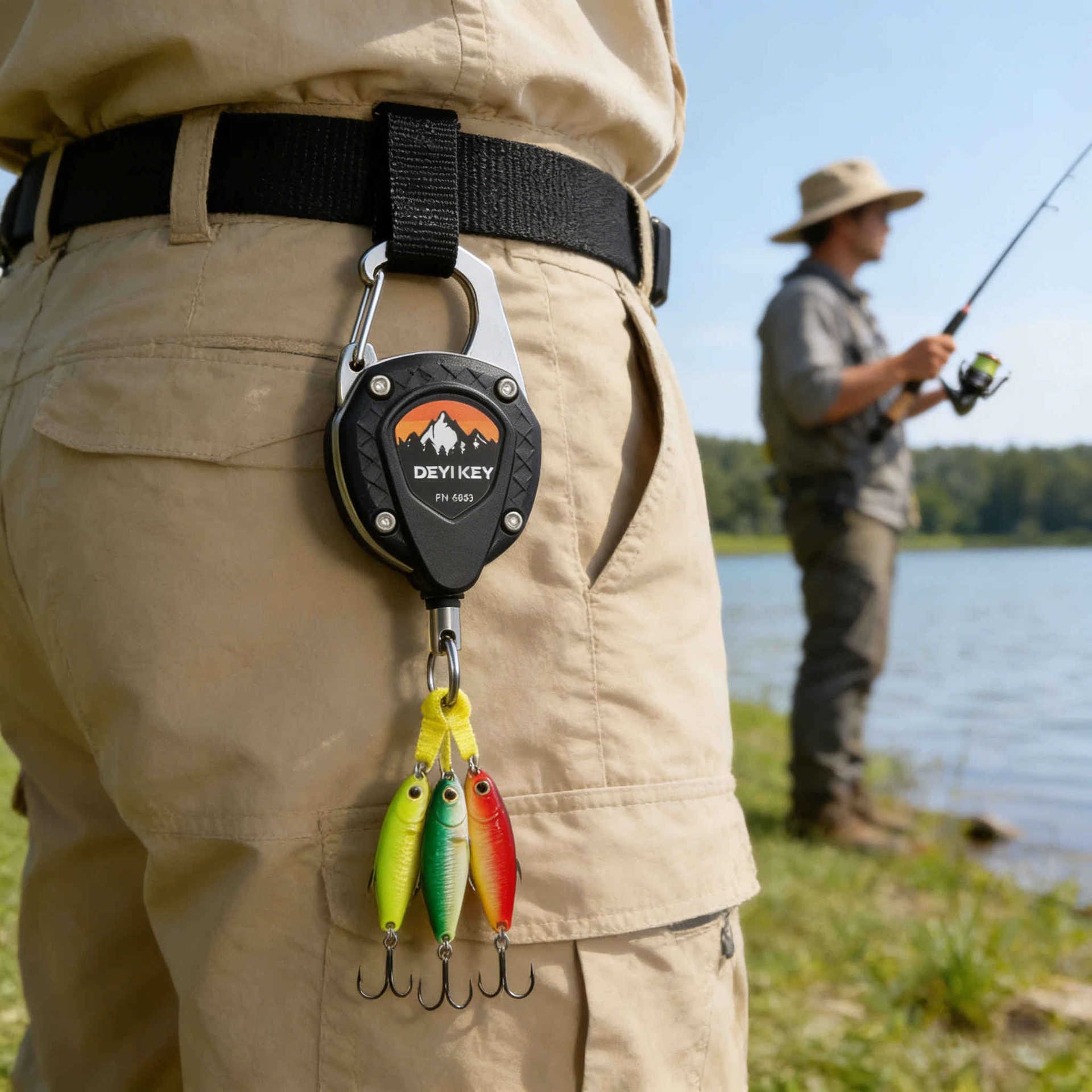 Gantungan Kunci Retractable He - Fly Reel ulasan dan harga